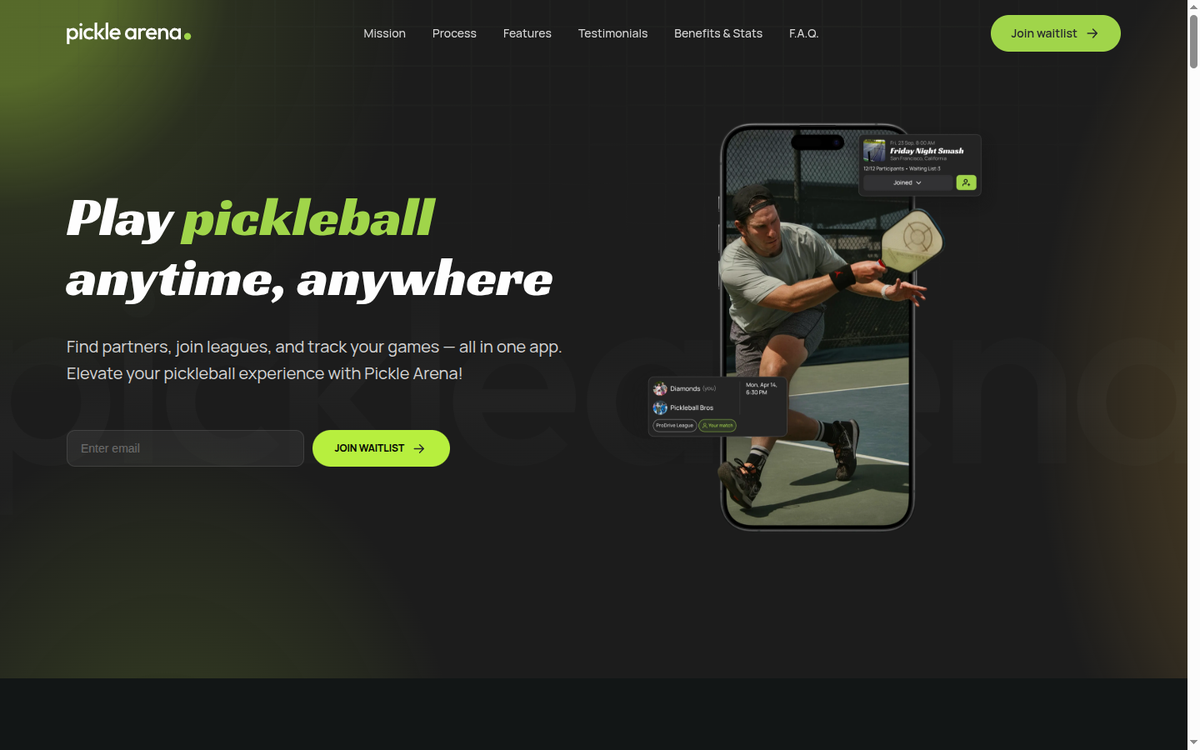 Startup: Picklearena